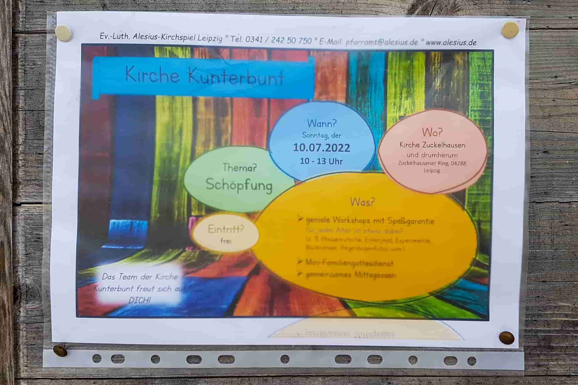 Holzhausen, Leipzig: Kirche kunterbunt