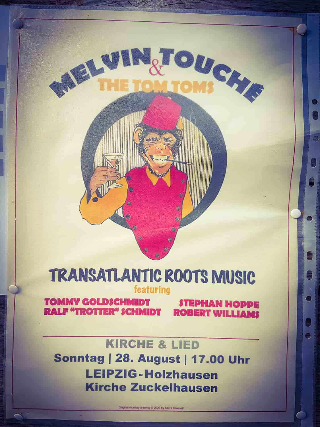 Kirche & Lied, 28. August: Melvin Touché and The Tom Toms